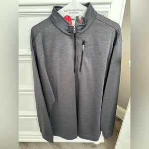 Bolle Sweater Mens Size XXL Gray 1/4 Zip Up Pullover
